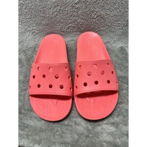 Crocs Classic M 7 W 5 Melon Slides Orange Boating Multi Unisex Shower Shoes